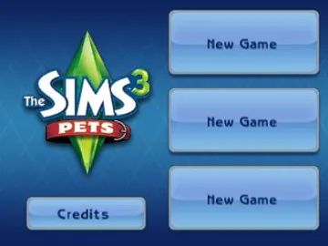 The Sims 3 - Pets (Japan) screen shot title